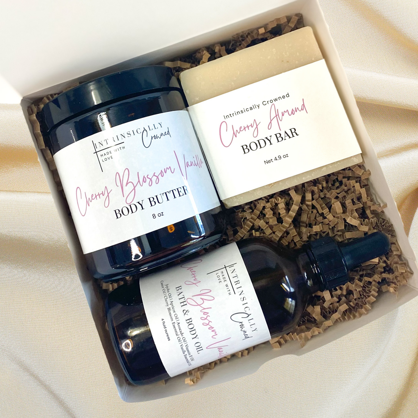 Scented Body Oil Body Butter Gift Set